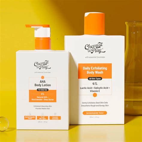 AHA, Niacinamide Body Lotion for Radiant Skin - Chemist At Play – Innovist