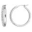 1ct Lab Diamond Hoop Earrings in Silver | BJ's Wholesale Club