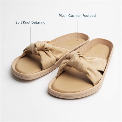 Knot Me Beige Slides – The CAI Store