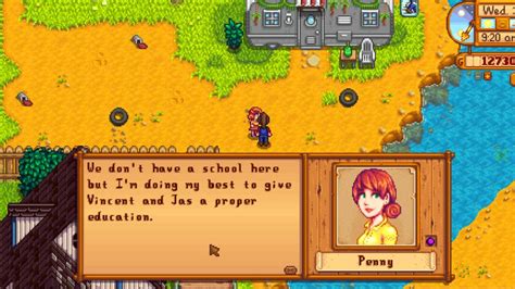 What Is Penny S Schedule In Stardew Valley at Jessica Goza blog