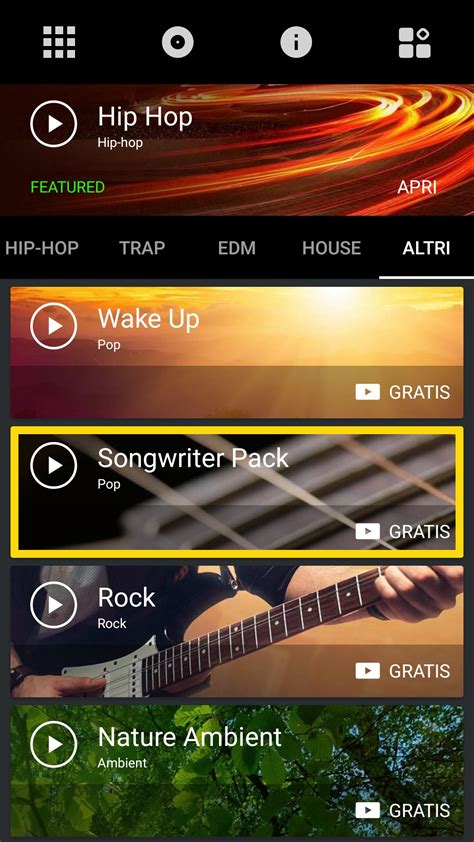 Beat Maker Go permette di creare musica elettronica con i drum pads