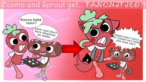 Cosmo and Sprout Get FANONIFIED⁉️ || Dandy's World || Fruitcake🍓🎂 ...