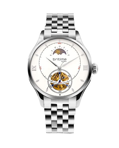 Britime London Horizon Men's Watch, White With Silver 479-M10201
