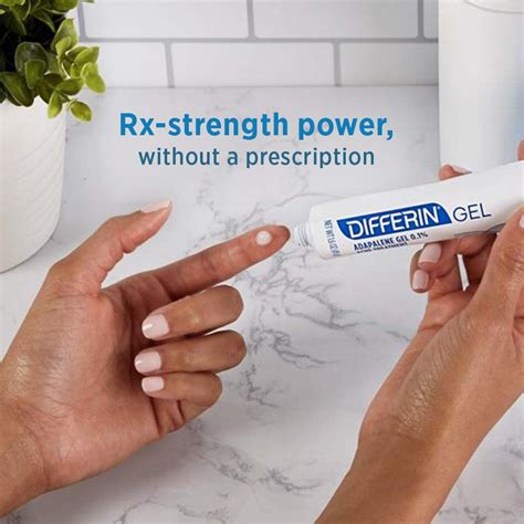 Buy Differin Adapalene Gel 0.1% Acne Treatment,60-day supply (15g, Pack ...