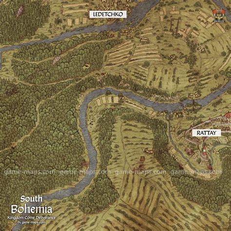 Southern Bohemia - Kingdom Come Deliverance Map | game-maps.com