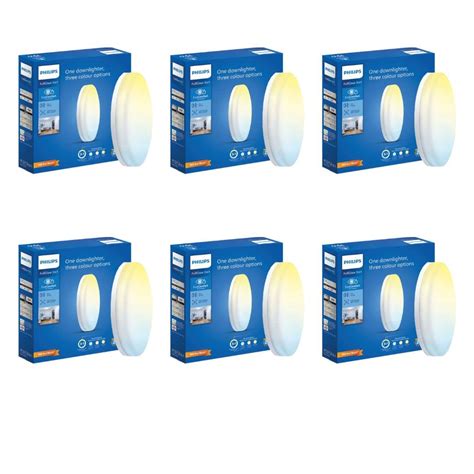 Philips Polycarbonate Full Glow 15-watt Round LED Surface Downlighter|3 ...