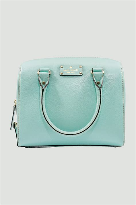 Buy Mint Green Pebbled Leather Handbag | Kate Spade | GlamCorner