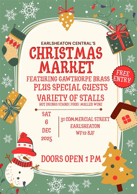 EARLSHEATON CENTRALS CHRISTMAS MARKET, Earlsheaton Central WMC ...
