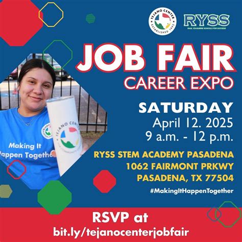 RYSS Job Fair!, 1062 Fairmont Pkwy, Pasadena, TX 77504-2904, United States, 12 April 2025 ...