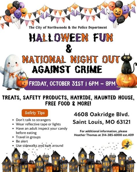Northwoods Halloween fun & National Night Out , 4608 Oakridge Blvd ...