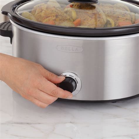 Customer Reviews: Bella 5-qt. Slow Cooker with Dipper Stainless Steel ...