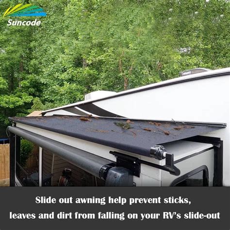 Buy Suncode RV Slide Topper Awning Black RV Slide-Out Protection ...