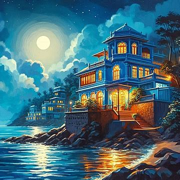 A low, blue building HD Wallpaper HD Wallpaper