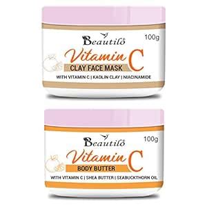Buy Beautilo Daily Care Pack (Vitamin C Body Butter & Vitamin C Clay ...