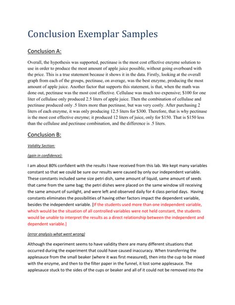 Image result for Science Conclusion Examples