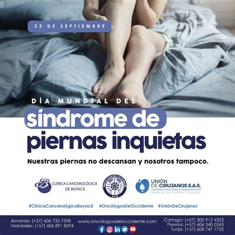 23 de Septiembre. Día Mundial del Síndrome de las Piernas Inquietas ...