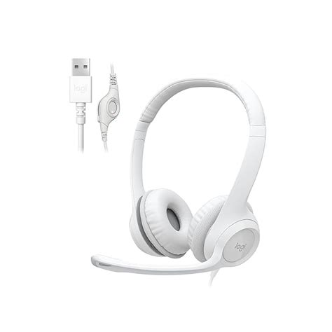 Logitech H390 Wired Headset for PC/Laptop, Stereo Headphones with Noise ...