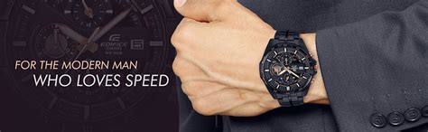 Casio EDifice EFR-556DC-1AVUDF Black Analog Dial Black Stainless Steel ...