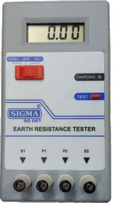 SIGMA Digital Earth Resistance Tester With Rechargeable Batteries ...