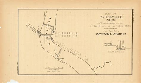 Zanesville Ohio Old Maps - map of downtown zanesville ohio