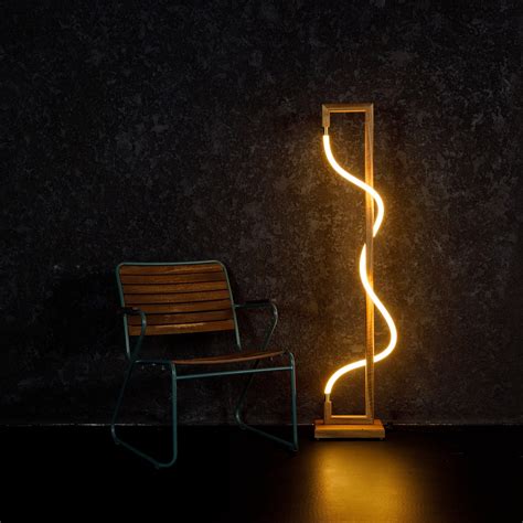 Wooden Floor Lamp Modern,warm Light Floor Lamp Stand,industrial Rustic ...