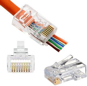 SE ® Cat5 50pcs pack pass through RJ45 Wire Connector Price in India ...