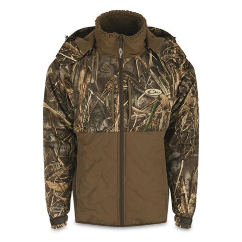 Drake Men's LST Guardian Flex Double-Down Eqwader Hooded Jacket ...