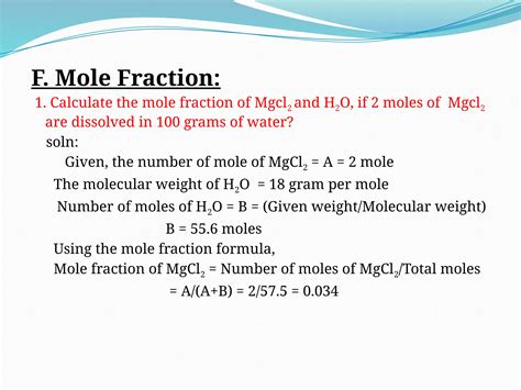 Molarity , molality and normality formula and their calculation | PPTX
