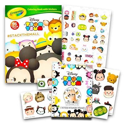 Buy Disney Tsum Tsum Coloring Book Set -- Jumbo Coloring Book, Stickers ...