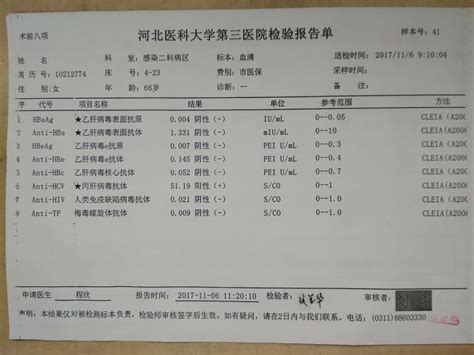 怎么看乙肝五项两对半报告单？-春雨医生