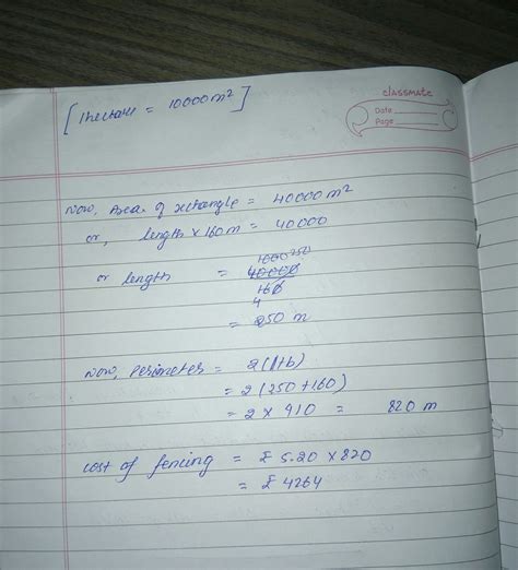 the area of a rectangular field is 4 hectare. Find its lenght if the ...