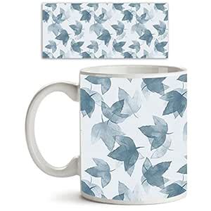 Buy ArtzFolio Autumn Leaves D4 | Ceramic Coffee Tea Mug Inside White ...