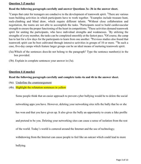 Image result for Paragraph Question