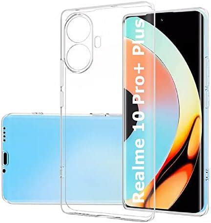 REALCASE Silicone Crystal Clear Realme 10 Pro+ Plus 5G Back Cover Case ...