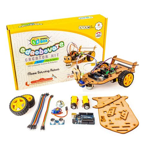Buy Sparklebox Kid's DIY Maze Solving Robotics Kit Science Project Kit ...