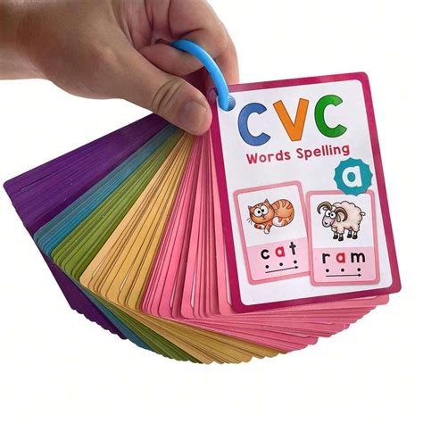 Phonics CVC Words Cards 136 Words Short Vowel Reading English ...