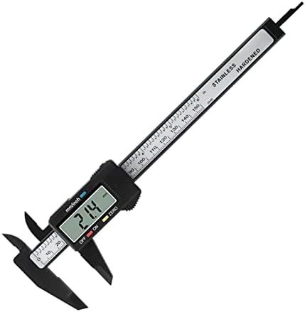 Eacam 0-6 Inch/ 150mm Electronic Digital Vernier Caliper Carbon Fiber ...