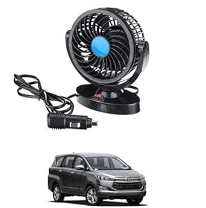 Auto Addict 12V DC Electric Car Single Head Fan for Dashboad 360 Degree ...