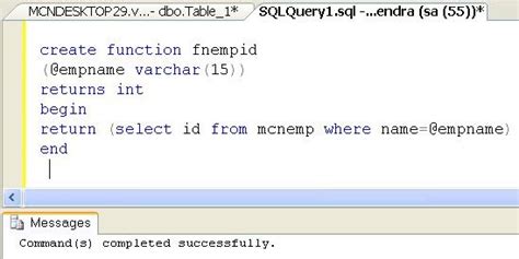 User Function in SQL 的图像结果