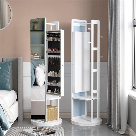 Floor Standing Mirror Jewelry Armoire | Foter