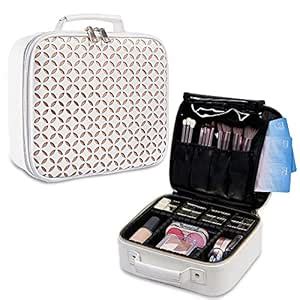 Buy L'GLADKING Professional Makeup Case Makeup Organizer Bag for Women ...