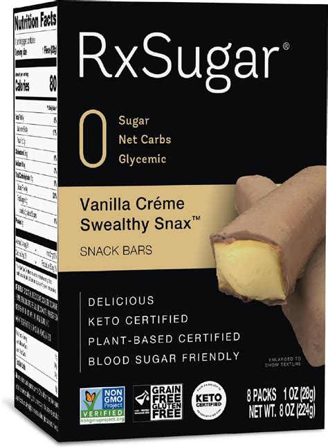 Amazon.com : RxSugar Chocolate Swealthy Snax, Diabetes & Keto Friendly ...