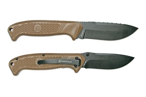 Smith & Wesson Fixed & Folder Combo Set 1122655 pocket knife and fixed knife | Advantageously ...
