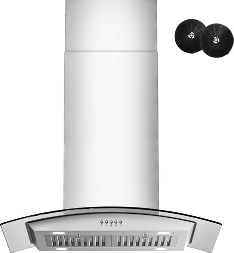 Amazon.com: FIREGAS Island Range Hood 30 inch with 700 CFM, Ceiling ...