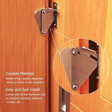 Wuyee Stainless Steel Sliding Wood Barn Door Latch Lock
