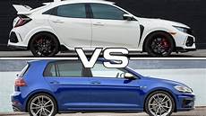 Type R Vs Golf R by 2018 Honda Civic Type R Vs 2018 Volkswagen Golf R Type R Vs Golf R