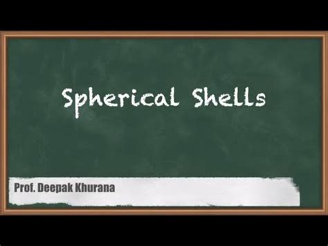 Understanding Spherical Shells: Key Concepts For GATE Strength Of ...
