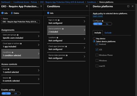 Image result for App Protection Policy Conditional Launch