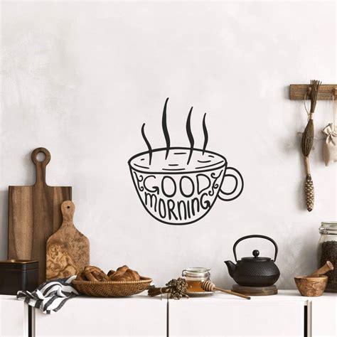 Good Morning Cup - Wall Sticker | wall-art.com