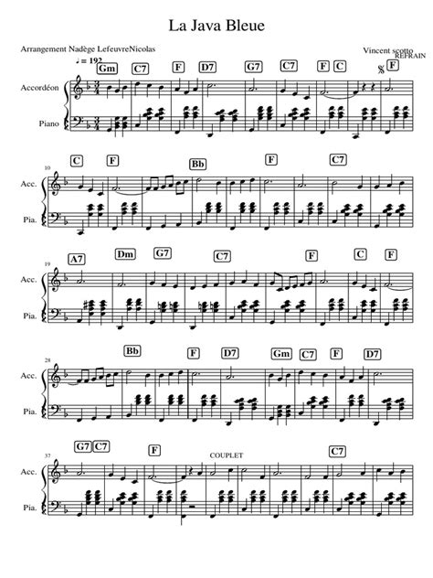 Image result for La Java Bleue Karaoke